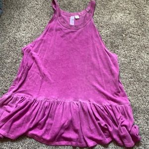 Pink/purple tank top. Small